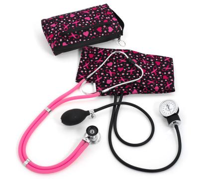 A2-PINK RIBBON Aneroid/Sprague Kit W Carrying Case (Pink Ribbon And Heart)